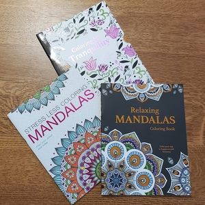 Set of 3 Relaxing Coloring Books